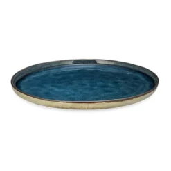 Nkuku Simi Dinner Plate - Deep Blue Tableware