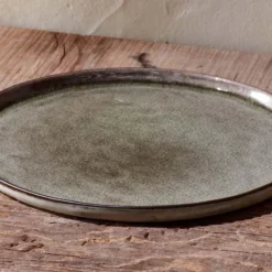 Nkuku Tableware Simi Dinner Plate - Moss Green