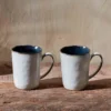 Nkuku Tableware Simi Mug - Deep Blue - Large (Set Of 2) 2 Nkuku Tableware Simi Mug - Deep Blue - Large (Set Of 2)