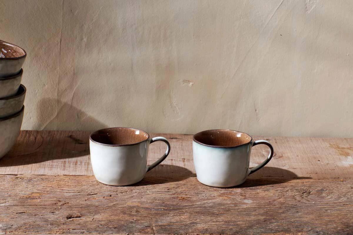 Nkuku Tableware Simi Mug - Earth - Small (Set Of 2) 3 Nkuku Tableware Simi Mug - Earth - Small (Set Of 2)
