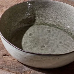 Nkuku Tableware Simi Serving Bowl - Moss Green - Small
