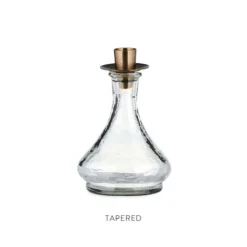 Nkuku Sirsa Glass Candlestick - Clear Home Accessories