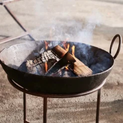 Nkuku Reclaimed Iron Kadai Fire Pit - Small