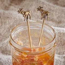 Nkuku Stag Brass Spoons (Set Of 2)