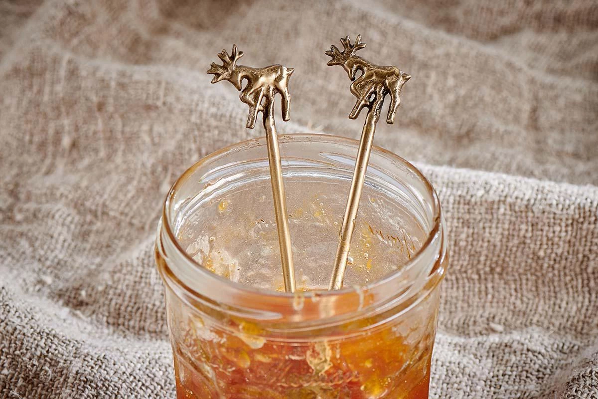 Nkuku Stag Brass Spoons (Set Of 2) 4 Nkuku Stag Brass Spoons (Set Of 2)