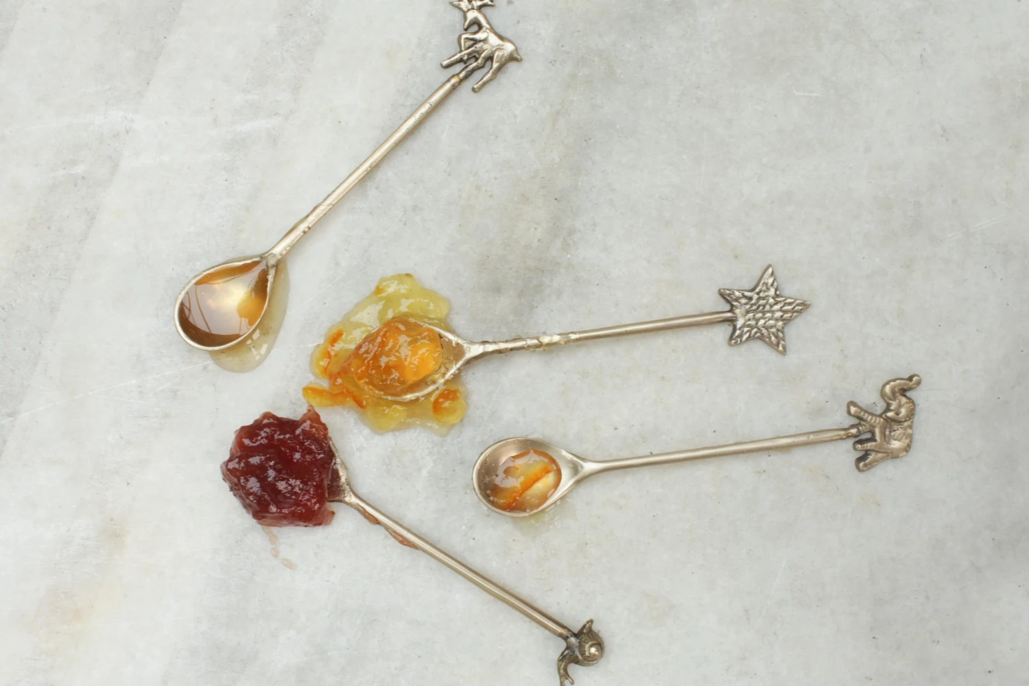 Nkuku Stag Brass Spoons (Set Of 2) 5 Nkuku Stag Brass Spoons (Set Of 2)