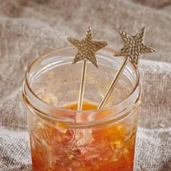 Nkuku Star Spoon Gift Set - Antique Brass (Set Of 2) Tableware