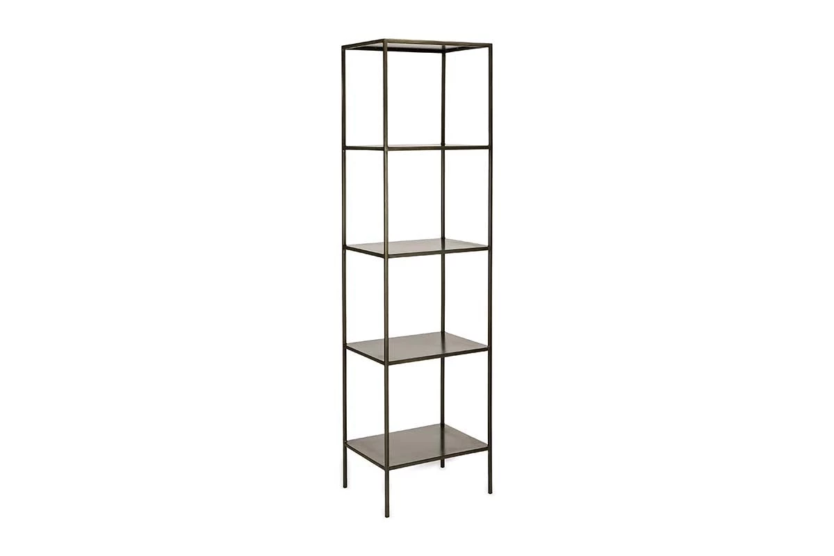 Nkuku New Arrivals Takua Iron Narrow Standing Shelves 8 Nkuku New Arrivals Takua Iron Narrow Standing Shelves