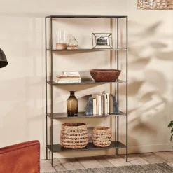 Nkuku Takua Iron Wide Standing Shelves