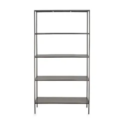 Nkuku Takua Iron Wide Standing Shelves 12 Nkuku Takua Iron Wide Standing Shelves