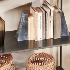 Nkuku Takua Iron Wide Standing Shelves 10 Nkuku Takua Iron Wide Standing Shelves