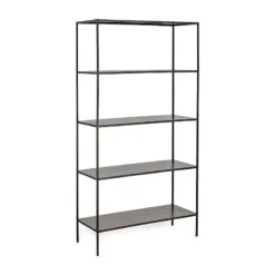 Nkuku Takua Iron Wide Standing Shelves 13 Nkuku Takua Iron Wide Standing Shelves