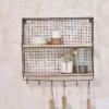 Nkuku Tamba Shelf With Hooks Home Accessories