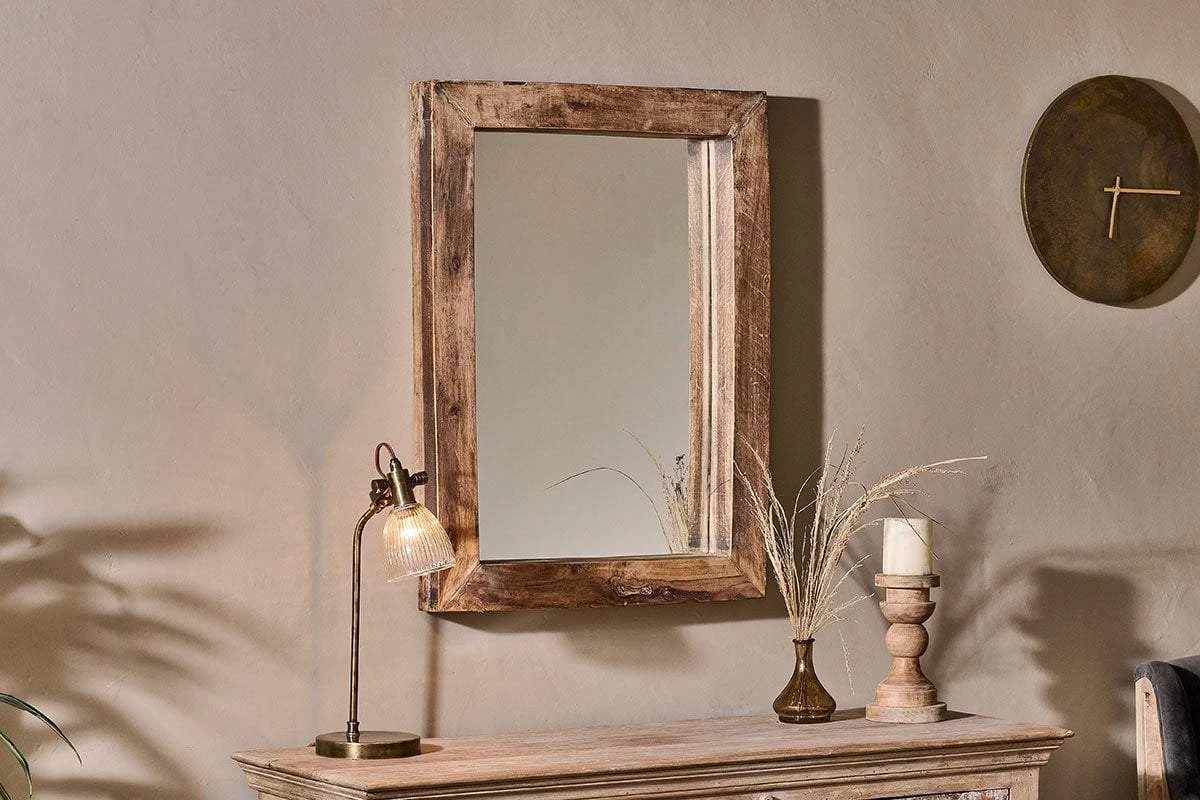 Nkuku Tariku Reclaimed Wood Mirror - Small Home Accessories 3 Nkuku Tariku Reclaimed Wood Mirror - Small Home Accessories