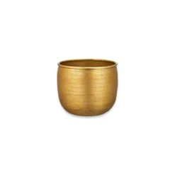 Nkuku Home Accessories Tembesi Etched Planter - Antique Brass 11 Nkuku Home Accessories Tembesi Etched Planter - Antique Brass