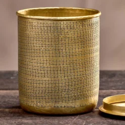 Nkuku Tembesi Etched Pot - Tall Home Accessories