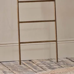 Nkuku Temur Iron Decorative Ladder - Brass