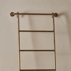 Nkuku Temur Iron Decorative Ladder - Brass