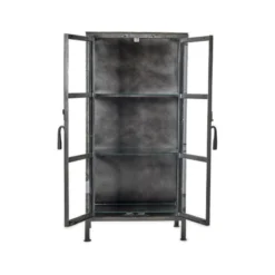 Nkuku Tiko Iron & Glass Small Cabinet Living Room