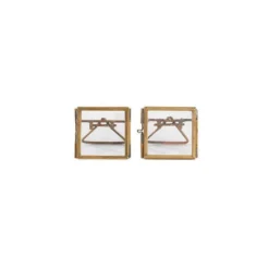 Nkuku Tiny Danta Frame Antique Brass (Set Of 2)