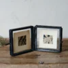 Nkuku Home Accessories Tiny Folded Danta Frame - Antique Black (Set Of 2)