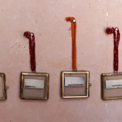 Nkuku Home Accessories Tiny Kiko Frame Antique Brass (Set Of 4)