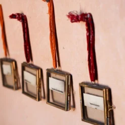 Nkuku Home Accessories Tiny Kiko Frame Antique Brass (Set Of 4)