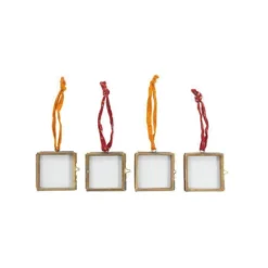 Nkuku Home Accessories Tiny Kiko Frame Antique Brass (Set Of 4)