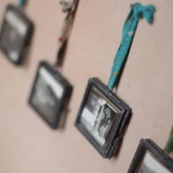 Nkuku Home Accessories Tiny Kiko Frame Antique Zinc (Set Of 4)