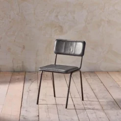 Nkuku Kitchen & Dining Room Ukari Dining Chair - Aged Black
