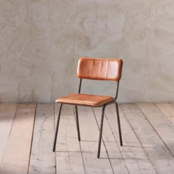 Nkuku Ukari Dining Chair - Aged Tan