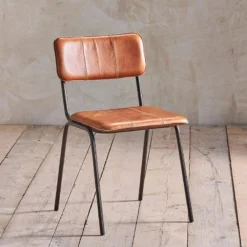 Nkuku Ukari Dining Chair - Aged Tan