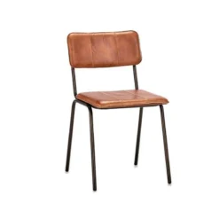 Nkuku Ukari Dining Chair - Aged Tan
