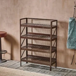 Nkuku Umi Iron Shelf Large Hallway & Bootroom