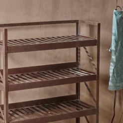 Nkuku Umi Iron Shelf Large Hallway & Bootroom