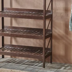 Nkuku Umi Iron Shelf Large Hallway & Bootroom 10 Nkuku Umi Iron Shelf Large Hallway & Bootroom