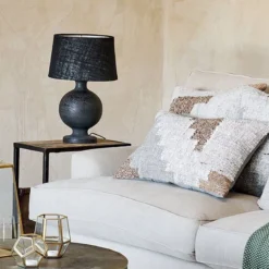 Nkuku Urku Round Crackle Lamp