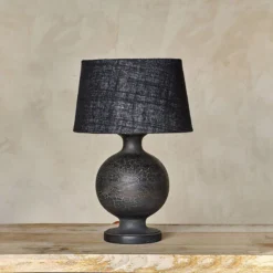 Nkuku Urku Round Crackle Lamp