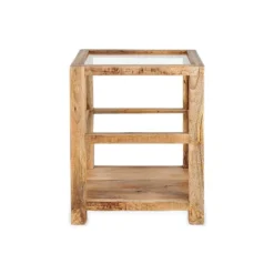 Nkuku Urmodi Wood Side Table Coffee & Side Tables