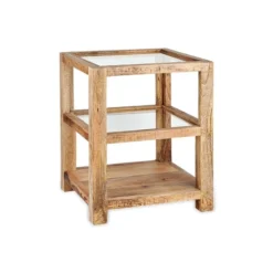 Nkuku Urmodi Wood Side Table Coffee & Side Tables