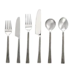 Nkuku Usa Cutlery Set - Brushed Silver (Set Of 24)