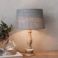 Nkuku Usha Mango Wood Lamp