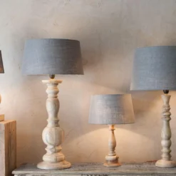 Nkuku Usha Mango Wood Lamp