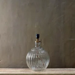 Nkuku Varanisi Wide Glass Lamp