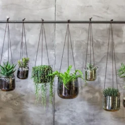 Nkuku Viri Hanging Planter - Clear Home Accessories