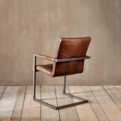 Nkuku Wamma Leather Desk Chair