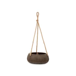 Nkuku Wampu Hanging Planter - Distressed Brown / Black Home Accessories 15 Nkuku Wampu Hanging Planter - Distressed Brown / Black Home Accessories