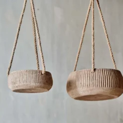 Nkuku Home Accessories Wampu Hanging Planter - Distressed Terracotta 12 Nkuku Home Accessories Wampu Hanging Planter - Distressed Terracotta