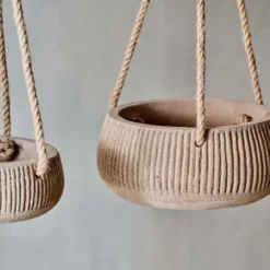 Nkuku Home Accessories Wampu Hanging Planter - Distressed Terracotta 11 Nkuku Home Accessories Wampu Hanging Planter - Distressed Terracotta
