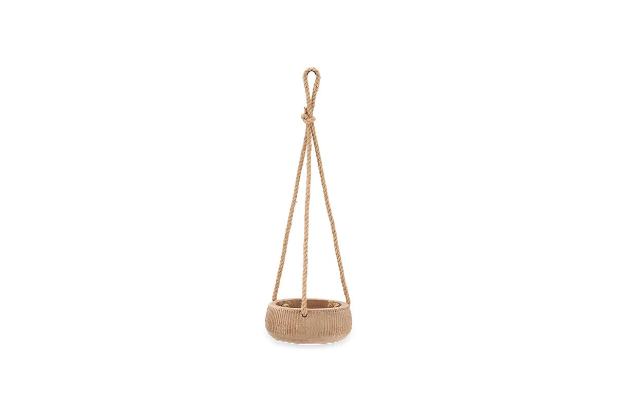 Nkuku Home Accessories Wampu Hanging Planter - Distressed Terracotta 8 Nkuku Home Accessories Wampu Hanging Planter - Distressed Terracotta